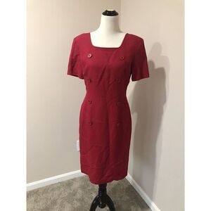 BROOKS BROTHERS Dress Midi Lined Short Sleeve Size 6